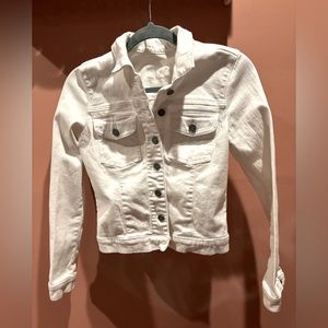 White denim jacket